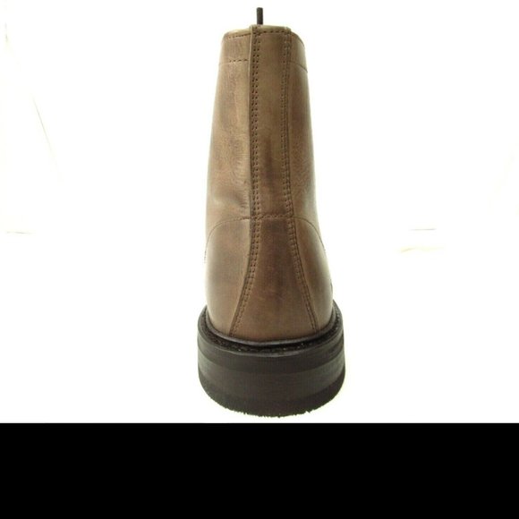 FRYE Seth Cap Toe Lace-Up Leather Boots Stone - Picture 4 of 6